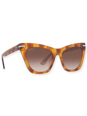 DIFF Alyssa Sunglasses Andes Tortoise Frame Brown Gradient Lenses Sunglasses NWT